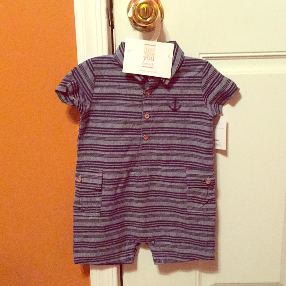 Romper with collar